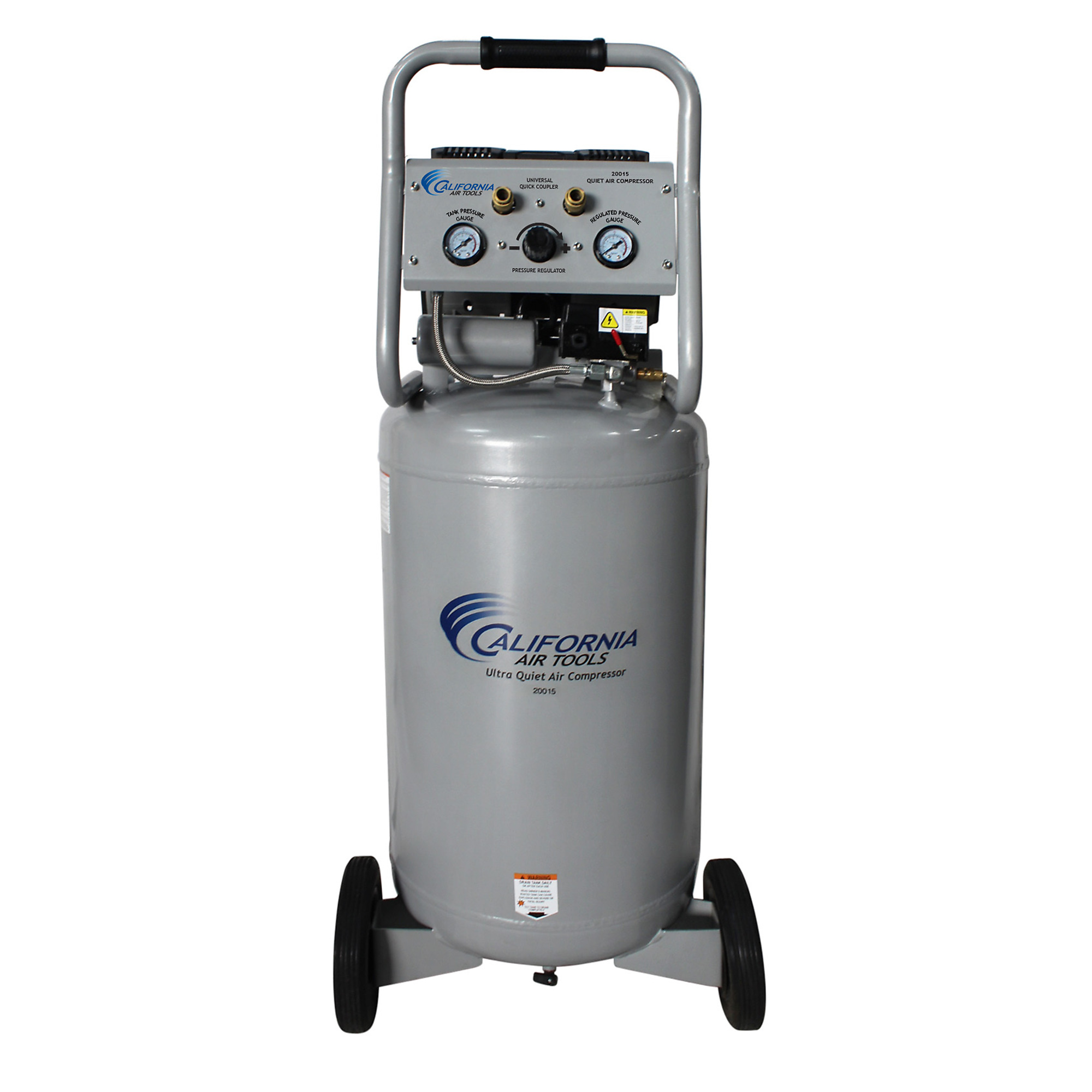 California Air Tools Ultra Quiet Air Compressor — 20-Gallon, Oil-Free, 1.5 HP, 70dB, Model# 20015